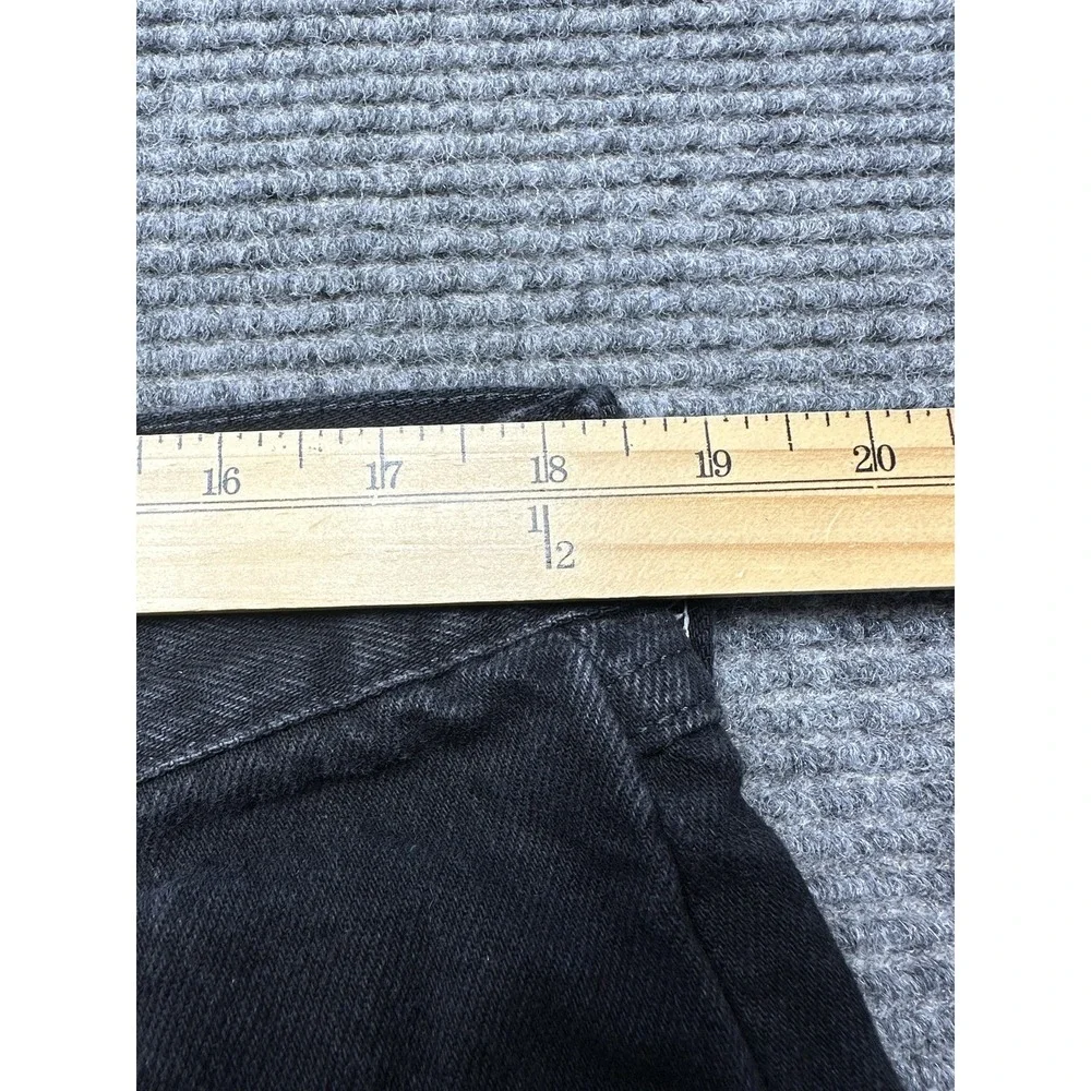 Wrangler Authentic Jeans Mens 38x30 Black Relaxed‎ Straight Denim Casual